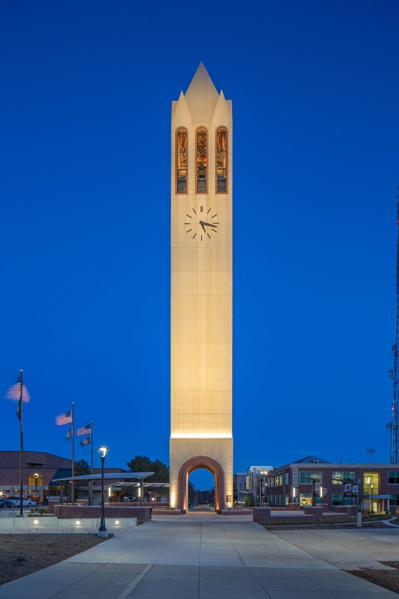 Henningson Memorial Campanile (UNO Bell Tower) - commercial electrical installation